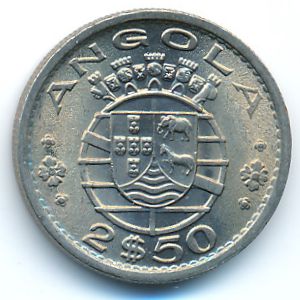 Ангола, 2,5 эскудо (1974 г.)