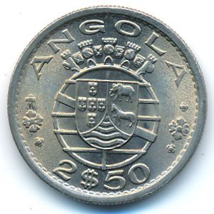 Angola, 2,5 escudos, 1974