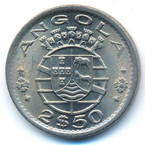 Angola, 2,5 escudos, 1974