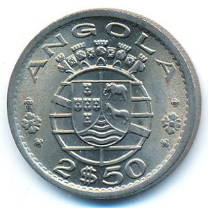 Ангола, 2,5 эскудо (1974 г.)