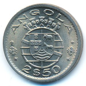 Angola, 2,5 escudos, 1974