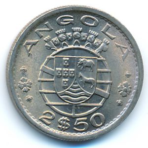 Angola, 2,5 escudos, 1974