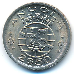 Ангола, 2,5 эскудо (1974 г.)