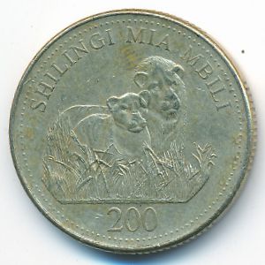 Tanzania, 200 shilingi, 2008