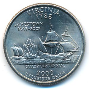 США, 1/4 доллара (2000 г.)
