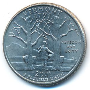 США, 1/4 доллара (2001 г.)