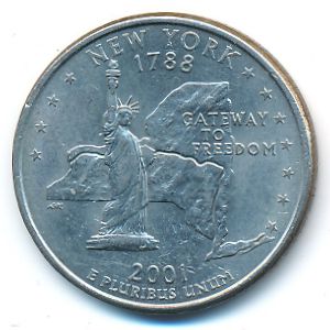 USA, Quarter dollar, 2001