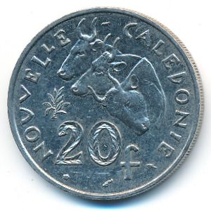 Новая Каледония, 20 франков (1992 г.)