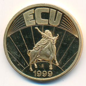 Европа., 1 экю (1999 г.)