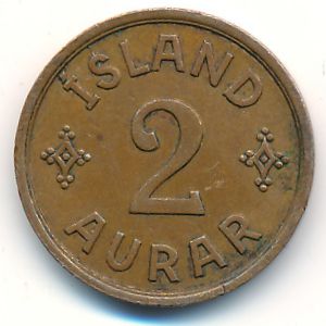 Исландия, 2 эйре (1942 г.)