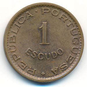 Ангола, 1 эскудо (1974 г.)