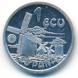 Испания., 1 экю (1994 г.)