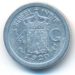 Netherlands East Indies, 1/4 gulden, 1920