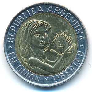 Аргентина, 1 песо (1996 г.)