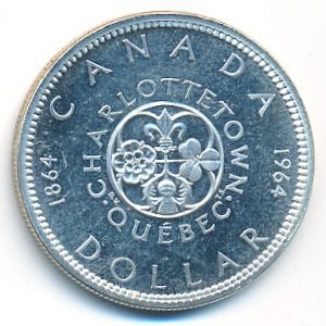 Канада, 1 доллар (1964 г.)
