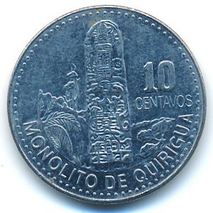 Гватемала, 10 сентаво (2012 г.)