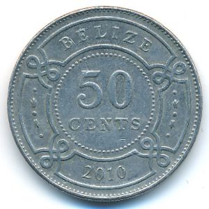 Белиз, 50 центов (2010 г.)