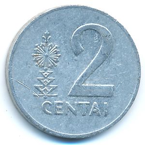 Литва, 2 цента (1991 г.)