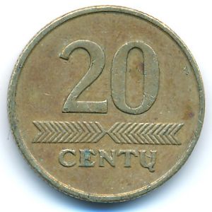 Lithuania, 20 centu, 1997