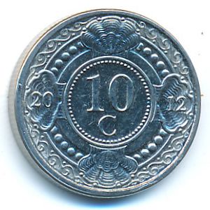 Антильские острова, 10 центов (2012 г.)