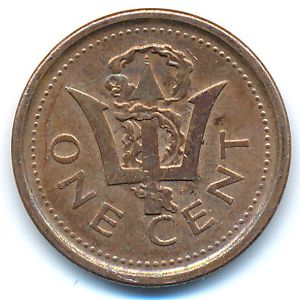 Barbados, 1 cent, 2010