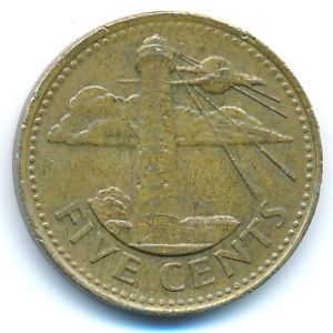 Barbados, 5 cents, 1999