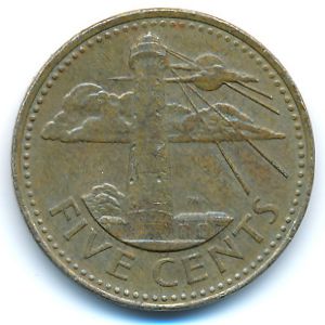 Барбадос, 5 центов (2006 г.)
