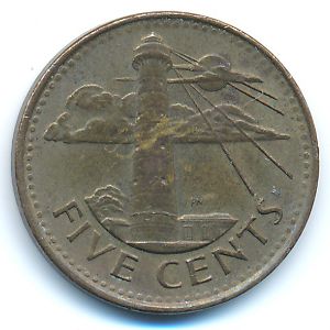 Барбадос, 5 центов (2010 г.)