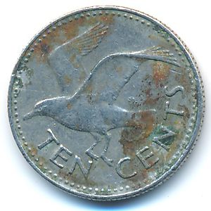 Барбадос, 10 центов (1984 г.)