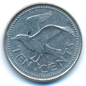 Барбадос, 10 центов (2004 г.)