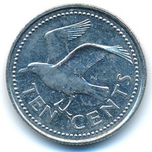 Барбадос, 10 центов (2005 г.)