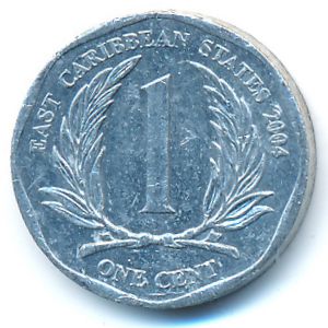 East Caribbean States, 1 cent, 2004
