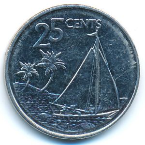 Багамские острова, 25 центов (2015 г.)