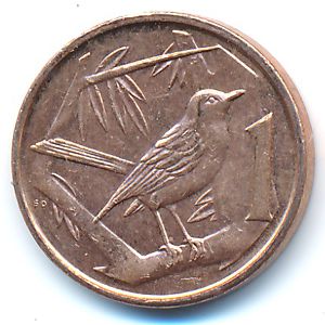 Cayman Islands, 1 cent, 2005