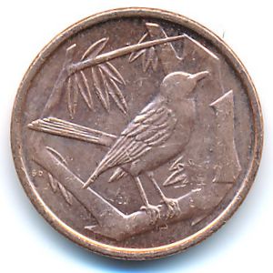 Cayman Islands, 1 cent, 2013