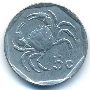 Malta, 5 cents, 1995