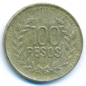 Колумбия, 100 песо (2011 г.)