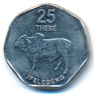 Ботсвана, 25 тхебе (2009 г.)