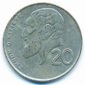 Cyprus, 20 cents, 1994
