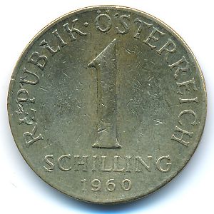 Австрия, 1 шиллинг (1960 г.)