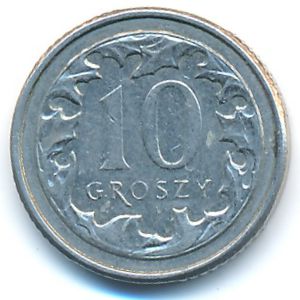 Польша, 10 грошей (2012 г.)