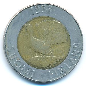 Finland, 10 markkaa, 1993