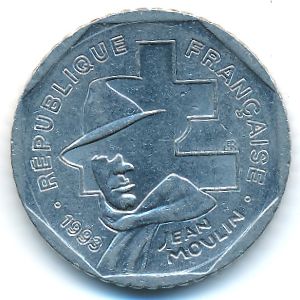 France, 2 francs, 1993