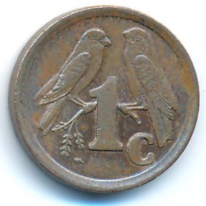 South Africa, 1 cent, 1992