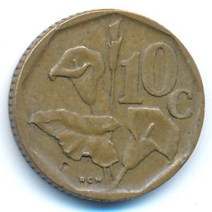South Africa, 10 cents, 1995