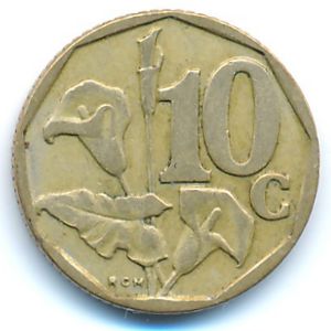 South Africa, 10 cents, 1997