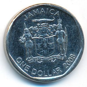Ямайка, 1 доллар (2008 г.)