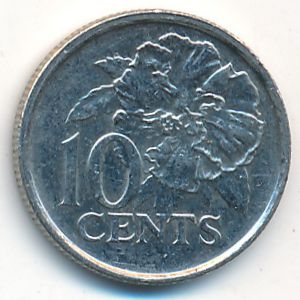 Trinidad & Tobago, 10 cents, 2008
