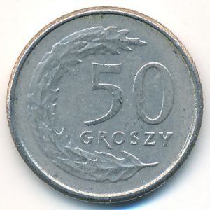 Польша, 50 грошей (2009 г.)