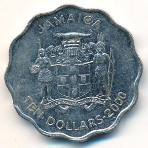 Ямайка, 10 долларов (2000 г.)